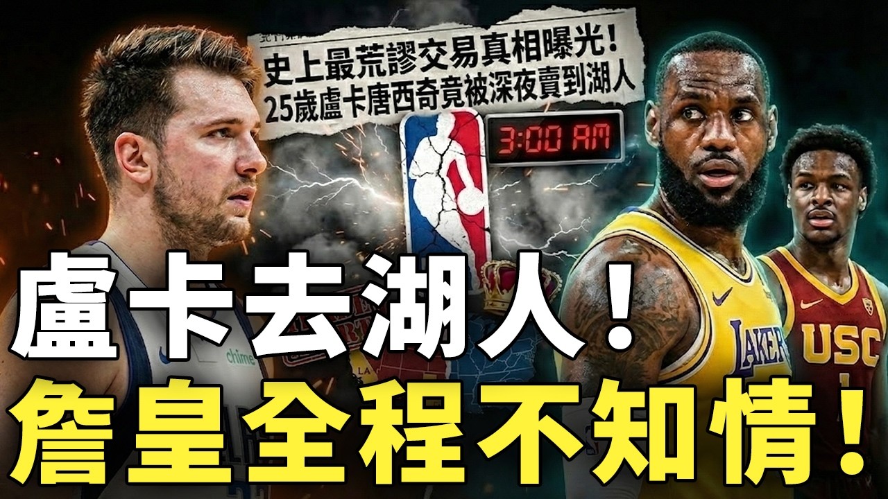 史上最荒謬交易真相曝光！25歲盧卡唐西奇竟被深夜賣到湖人，LeBron James全程不知情、Bronny成為權力交接引爆點，這筆交易如何徹底撕裂NBA版圖？