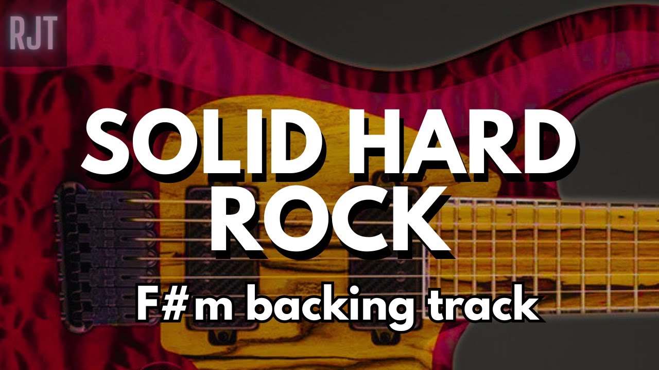 Solid Hard Rock Guitar Backing Track In F# Minor