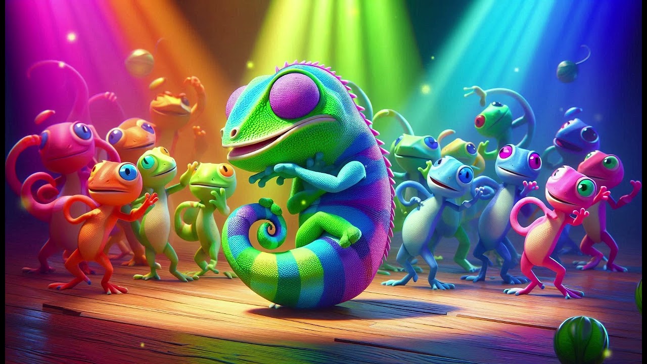 The Chameleon&rsquo;s Color Dance | Watch It Change Shades in This Fun Kids Song!