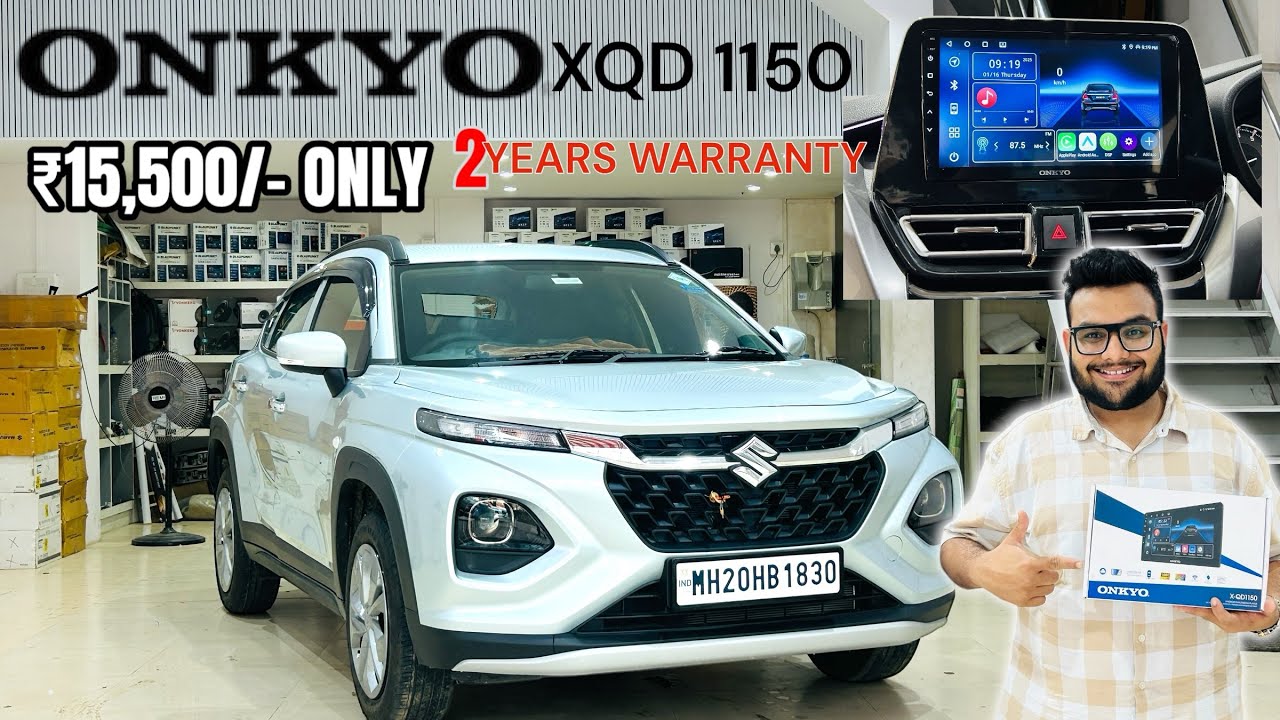 ONKYO XQD 1150 ANDROID INSTALLED IN FRONX BASE MODEL..!🔥FRONX SIGMA ACCESSORIES📞9820569891 #onkyo