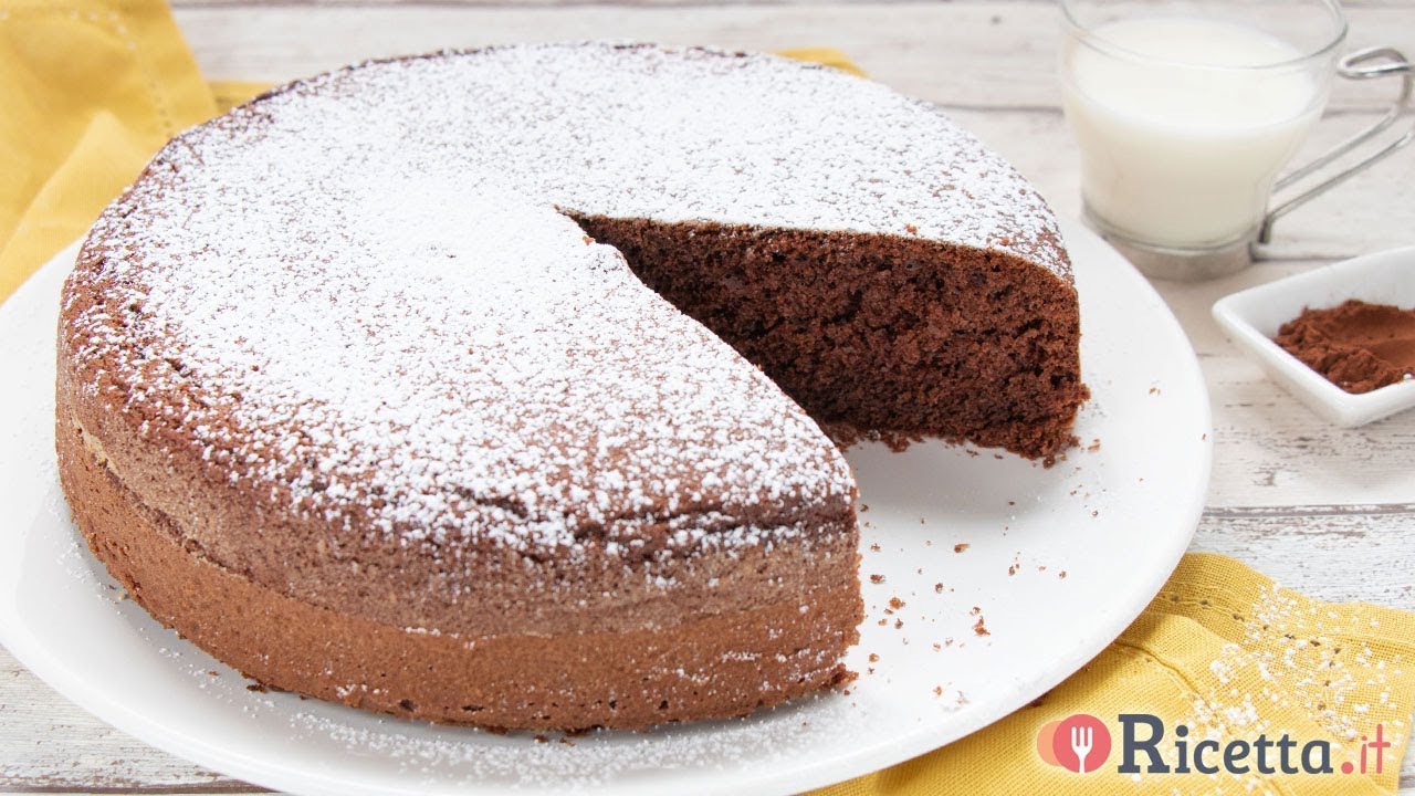 Torta al latte caldo e cacao - Ricetta.it
