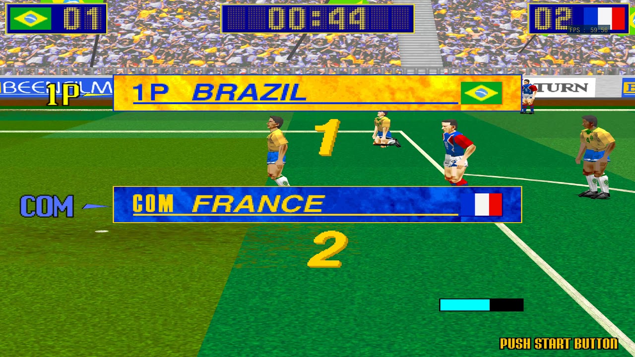 Virtua Striker (1995) Sega Model 2 (RPCS3 emulator) playstation 3 4K