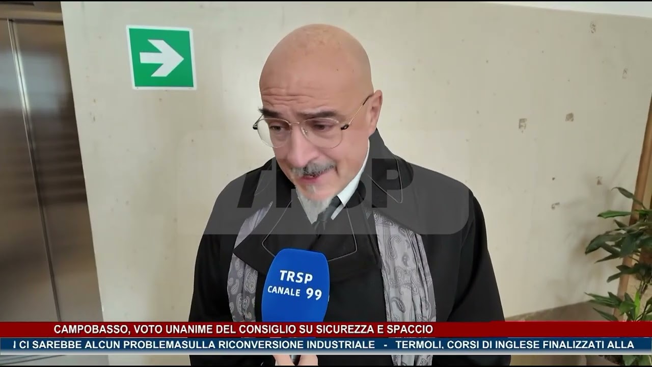 Campobasso, voto unanime del Consiglio su sicurezza e spaccio TG NEWS MOLISE DEL 03-02-26 - TRSP -
