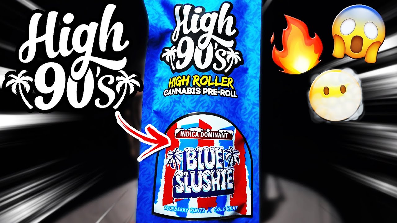 This BLUE SLUSHIE had me SURPRISED! | High 90s Blue Slushie Premium Pre-Roll!
