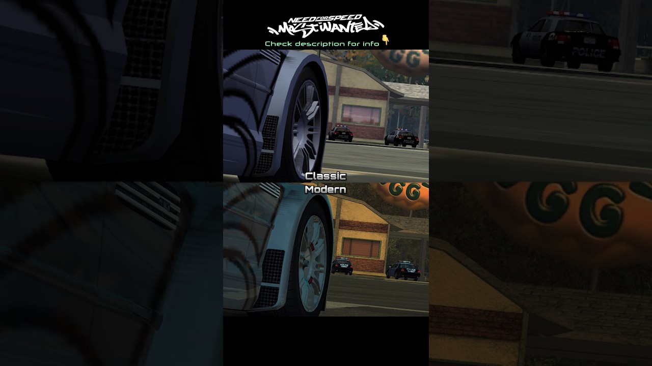 NFS Most Wanted 2005 vs Modern Edition 🔥 Graphics Comparison!