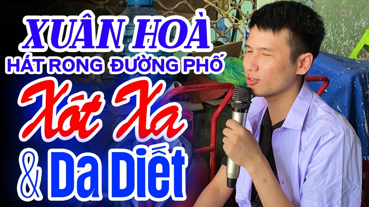 Liên Khúc Bông Cỏ Mây, Bông Mua Tím - Xuân Hoà hát rong bolero đường phố nghe xót xa triệu con tim