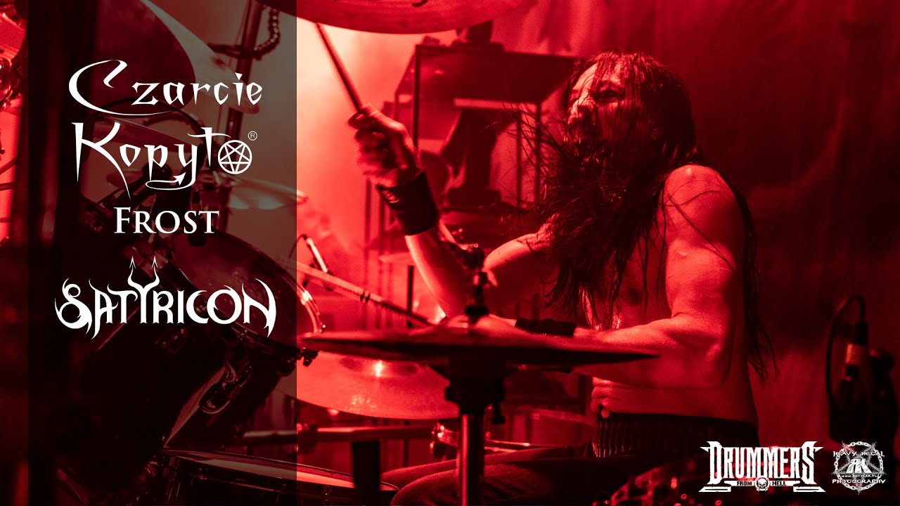 Czarcie Kopyto drum cam - Frost SATYRICON  The Pentagram Burns 25.04.2025 Wrocław, Poland