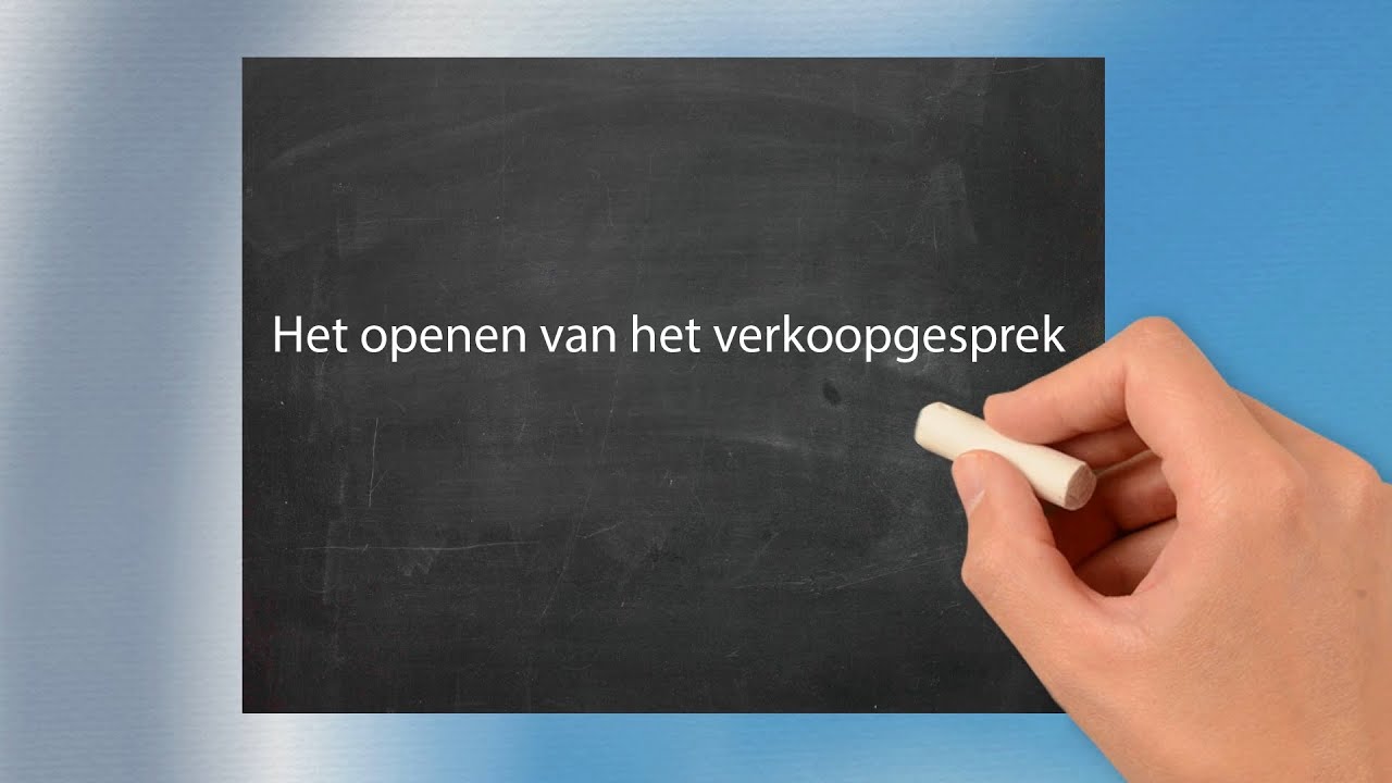 Het openen van het verkoopgesprek