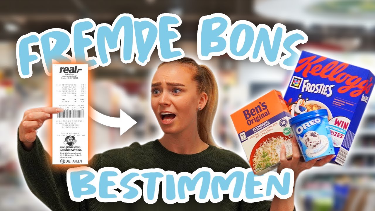 1 TAG ESSEN von FREMDEN KASSENBONS! 😳🍦| CARAMELLA
