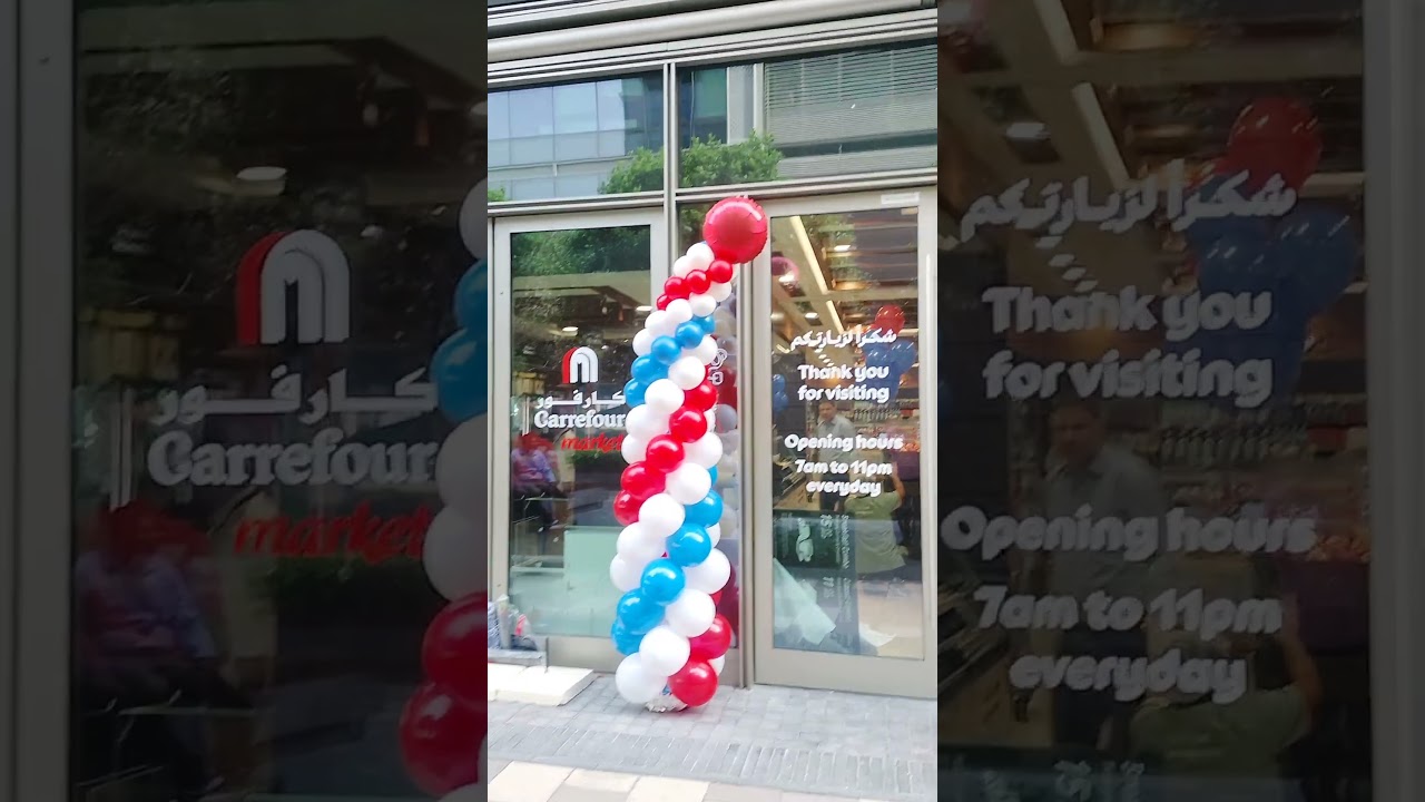 Balloon store opening decorations ideas / balloon helium decorations ideas #balloon #storeopening
