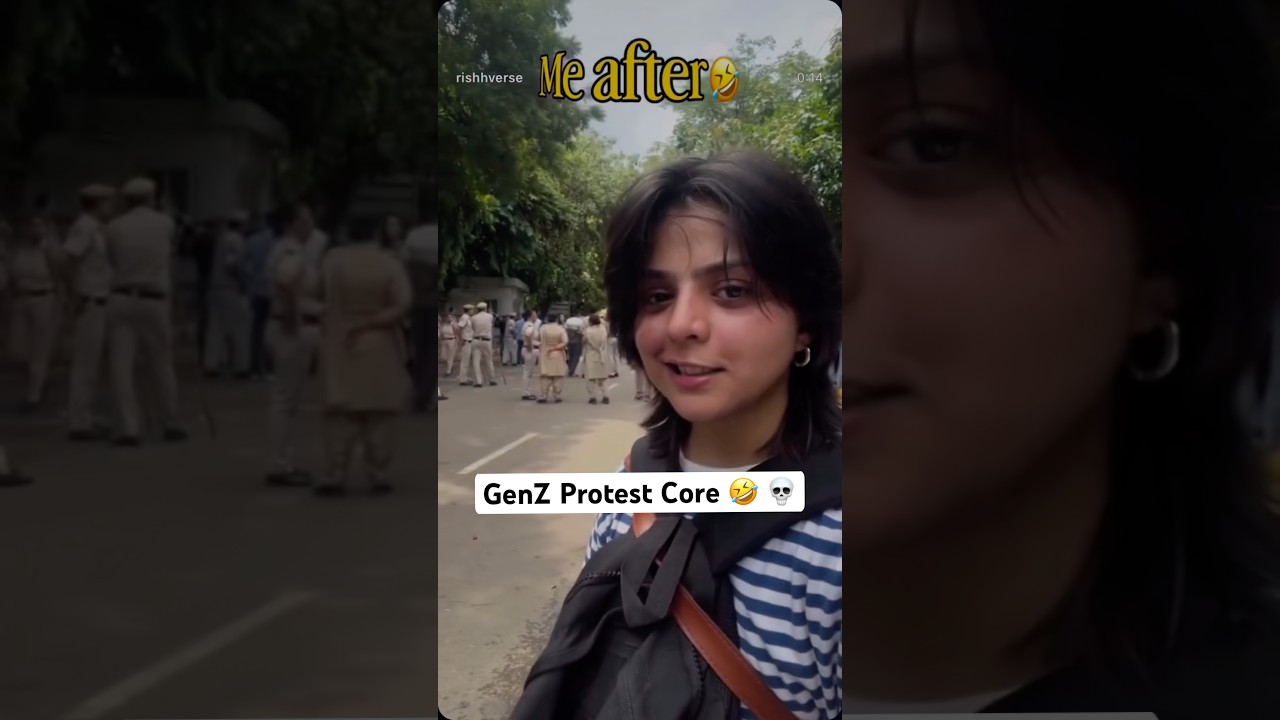 Gen Z Protest Core 🤣 #comedy #protest #Funny #shorts #ytshorts