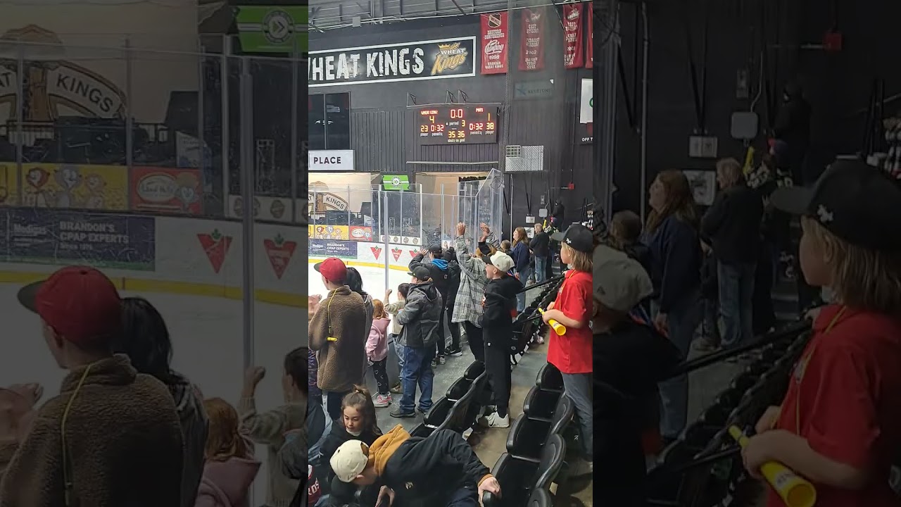 Wheat Kings win + Goalie fight *RARE*