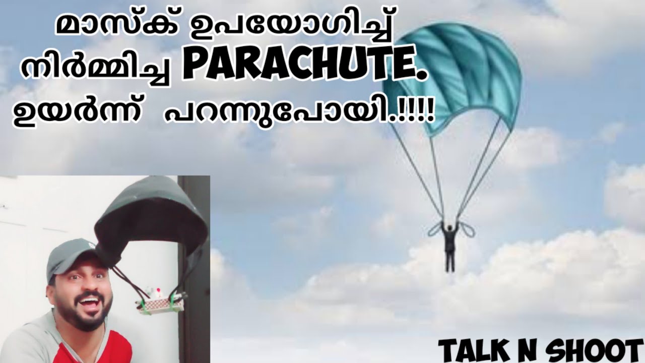 How to make Parachute with surgicalmask,surgical മാസ്ക് ഉപയോഗിച്ച് Parachute,talknshoot,Kerala India