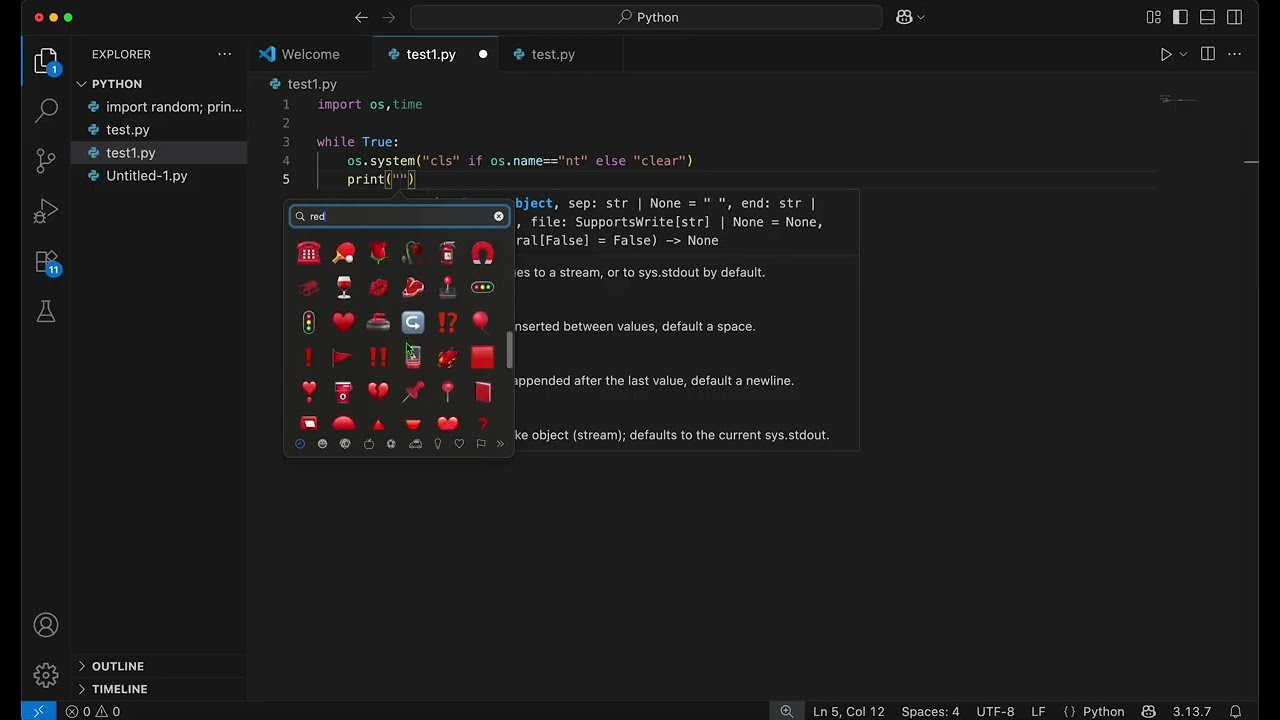 I Made a Traffic Light in the Terminal 🚦 (Pure Python)