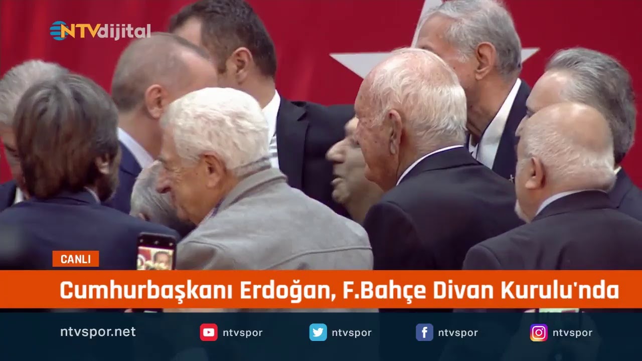 CANLI - Cumhurbaşkanı Erdoğan, F.Bahçe Divan Kurulu'nda