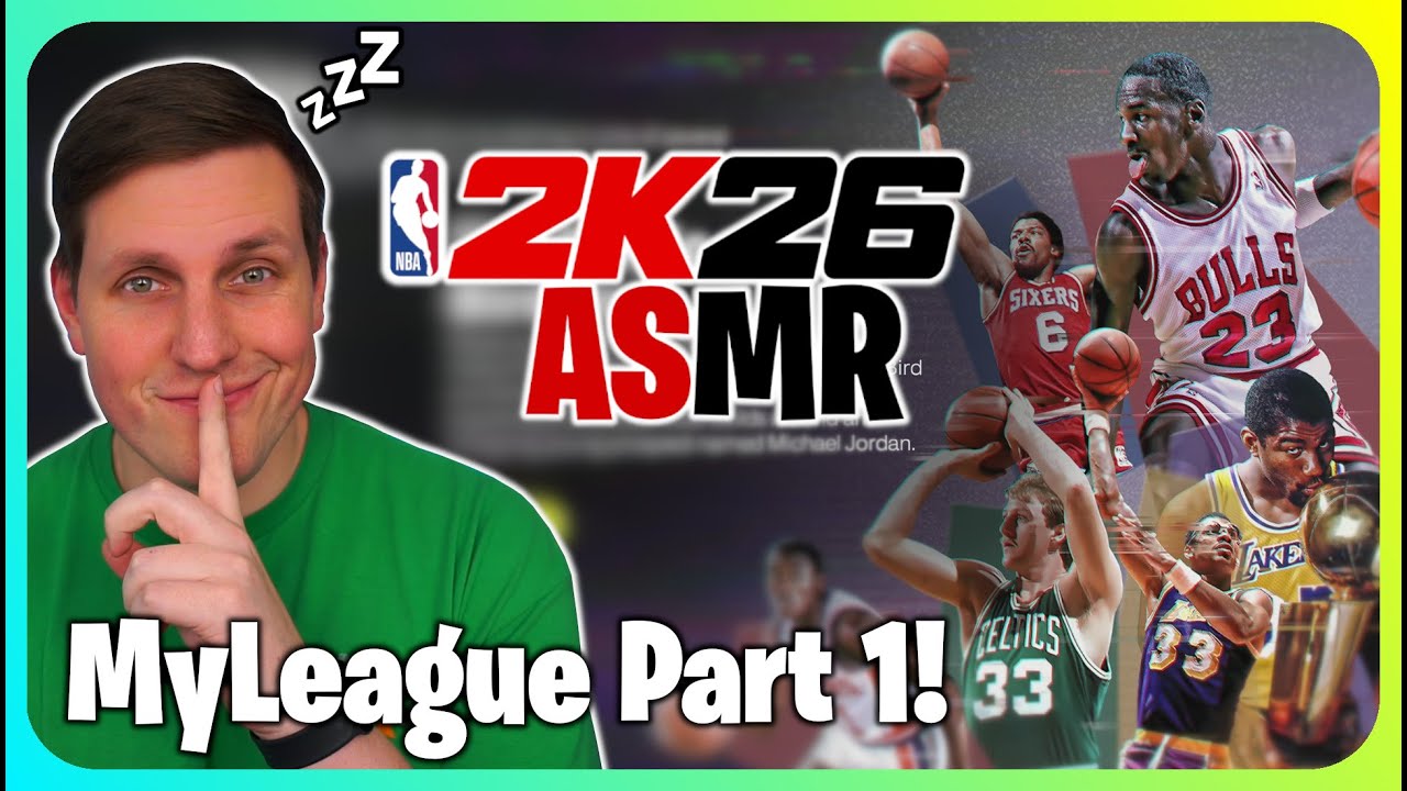 (ASMR) NBA 2K26 MyLeague Часть 1! (Эпоха Bird против Magic)
