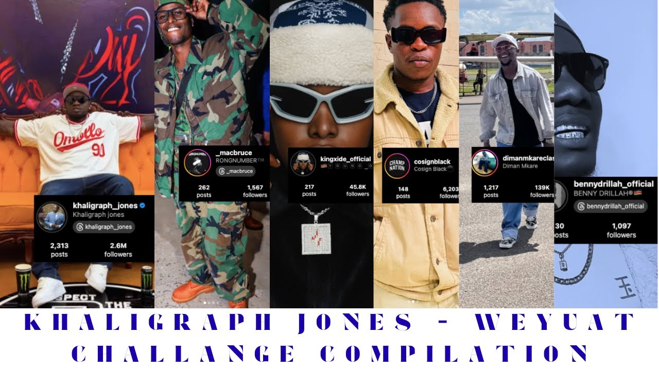 Khaligraph Jones – WeYuAt CHALLANGE COMPILATION #WEYUATCHALLENGE :Part 1: