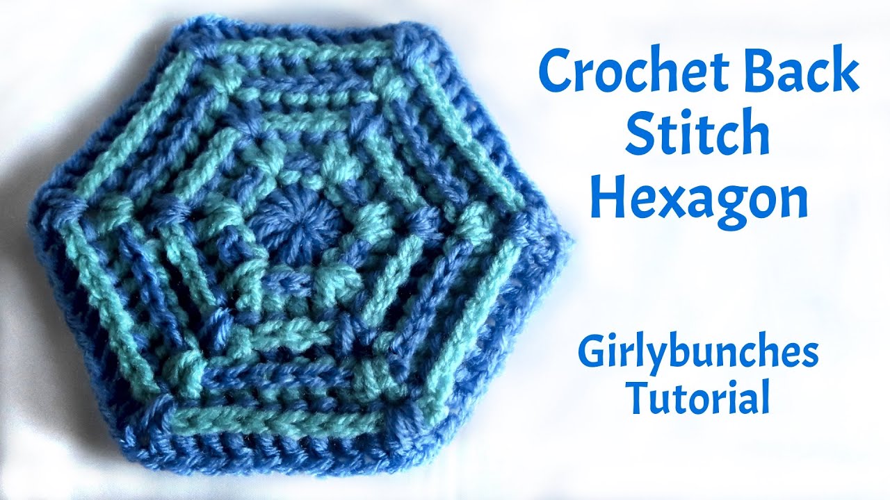 Back Stitch Hexagon - Tutorial | Girlybunches