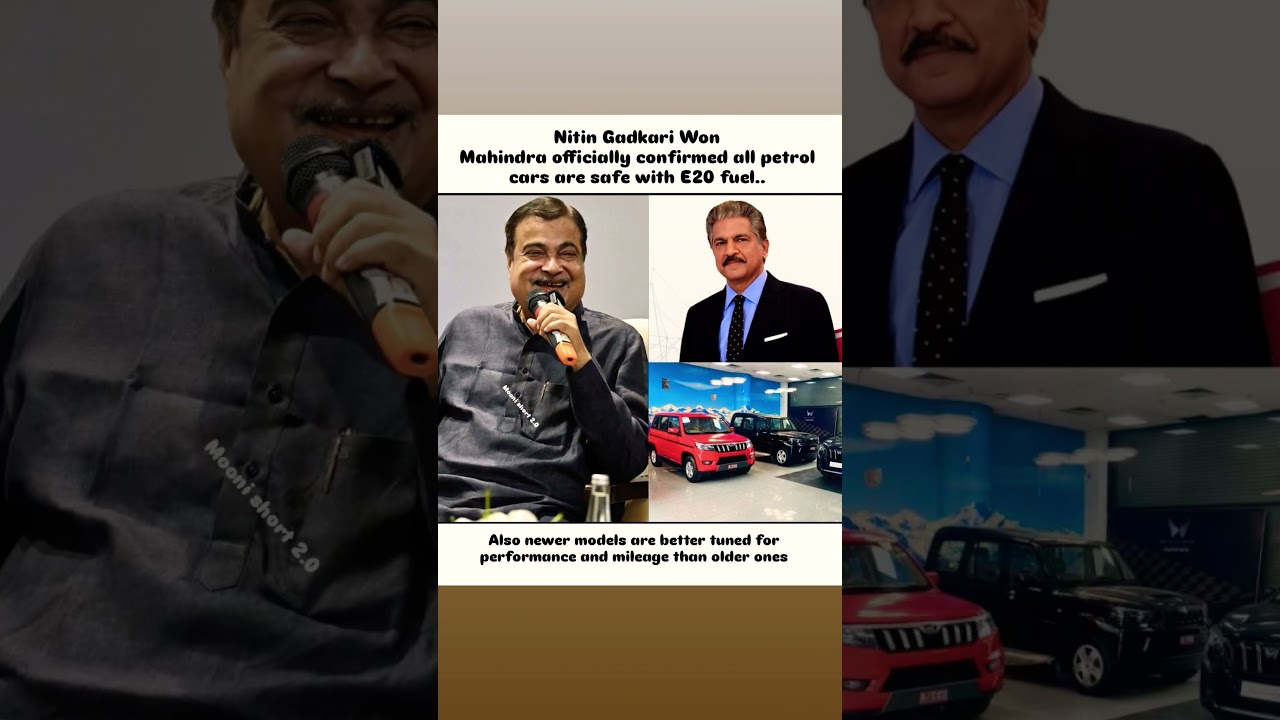 Mahindra Confirms E20 Petrol is Safe! Big Update for All Petrol Car Owners | Nitin Gadkari