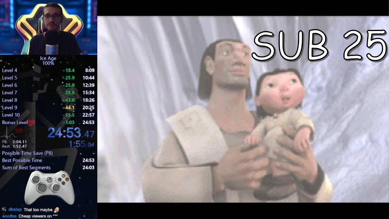 Ice Age GBA 100% Speedrun in 24:52 WR (USA BizHawk 2.4)
