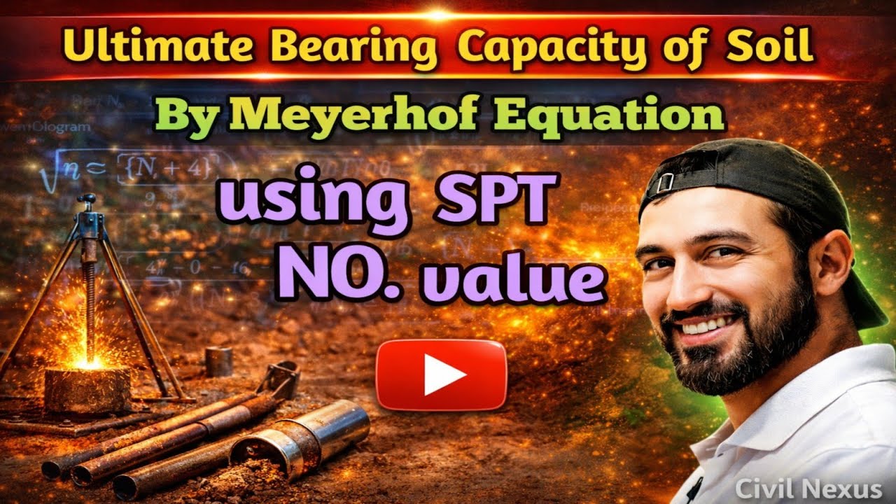 How To Find Ultimate or Allowable bearing Capacity of Soil if SPT NO. is Given