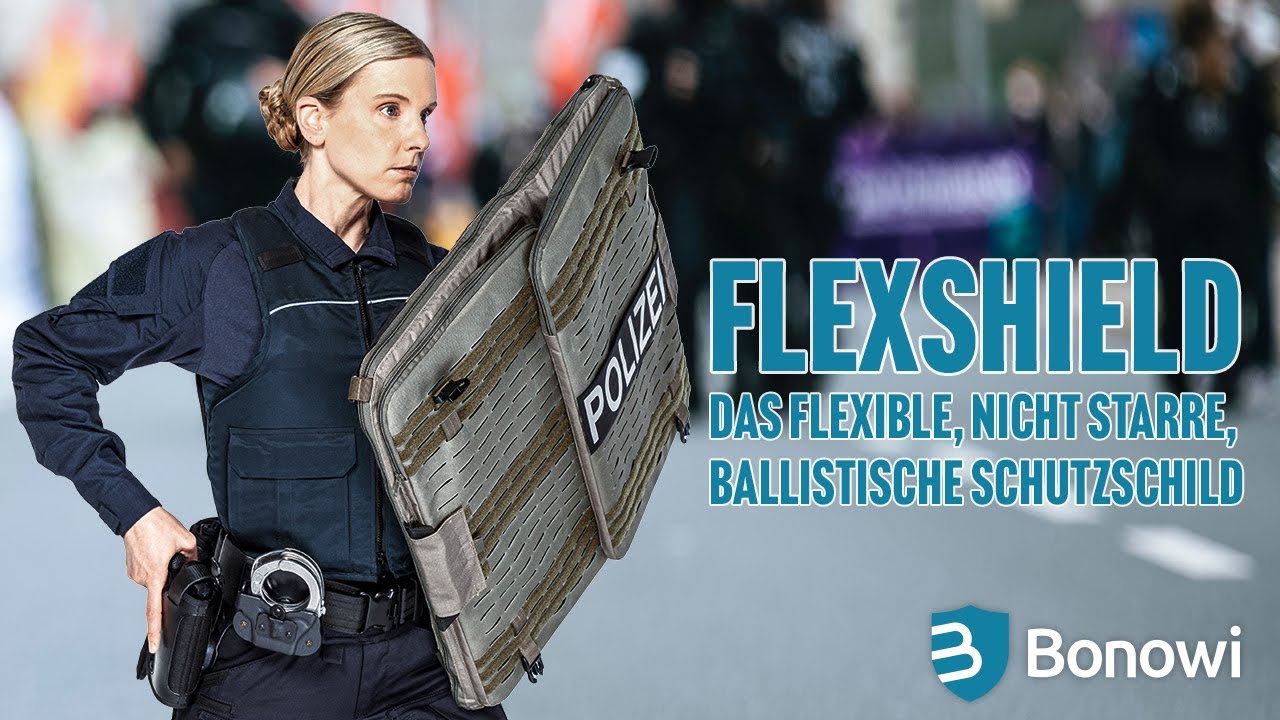 Kleine ballistische Schutzdecke &bdquo;FlexShield&ldquo;  von Bonowi