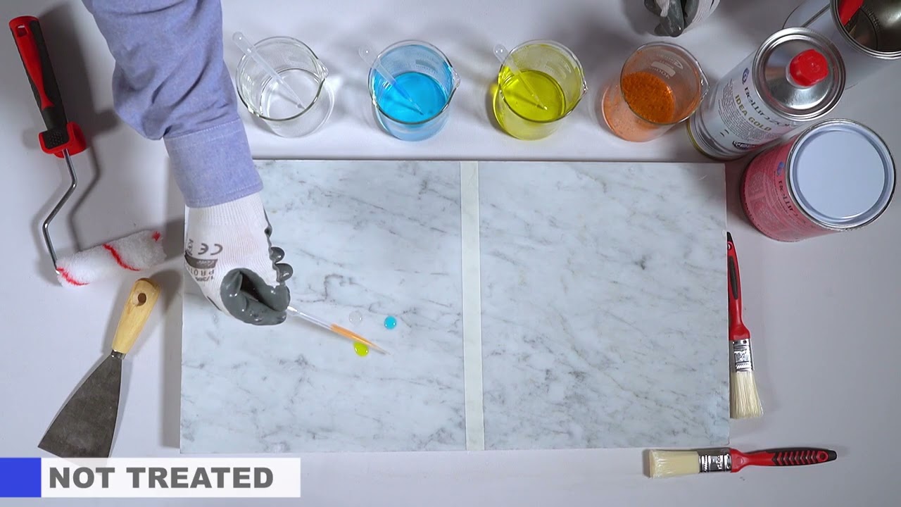 IDEA GOLD Antistain protective agent, natural effect, water & oil proof,  marble, granite & stones.