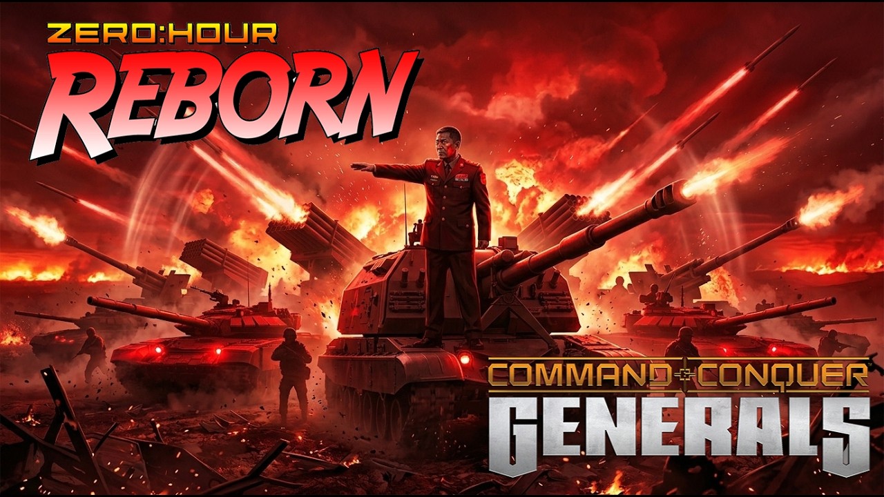🔥China Artillery General | Command & Conquer GENERALS Zero Hour REBORN 1 🆚 7 HARD RANDOM