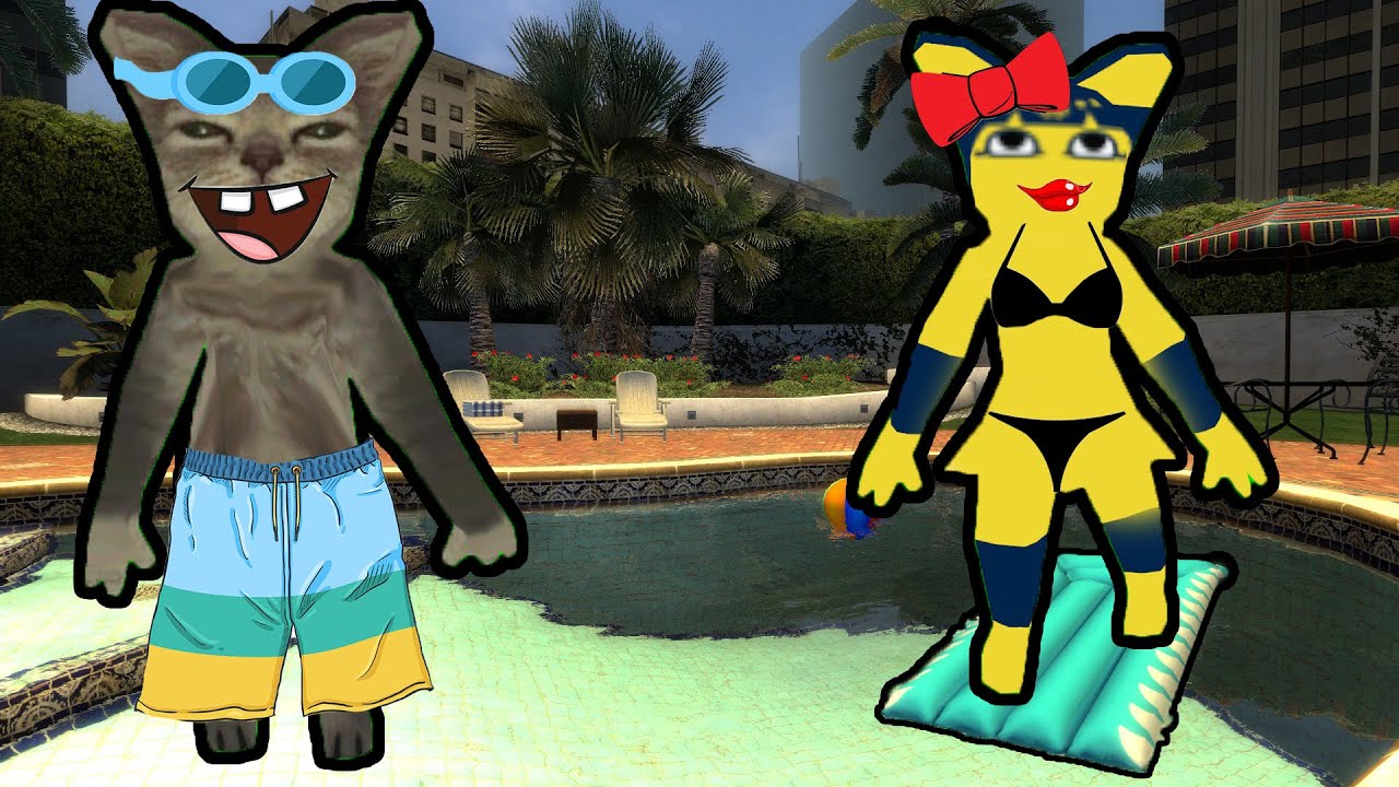 MAMA MOTAN LA PISCINA IN NOUA CASA! DOMNUL MOTAN BEA TOATA APA SI MAMA MOTAN SE ENERVEAZA!
