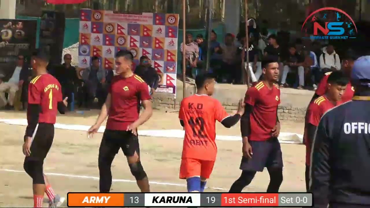 Army(kalidhoj B.N) vs Karuna Semi-final/अन्तर प्रदेश स्तरीय चौथो मेयर कप भलिबल प्रतियोगिता २०८२