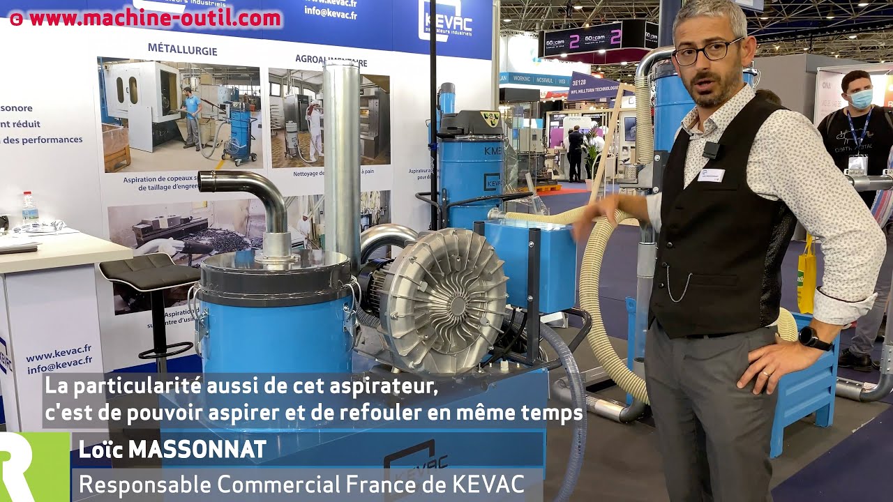 Aspirateur vidangeur refouleur pour l'élimination des lubrifiants huiles et copeaux - Kevac