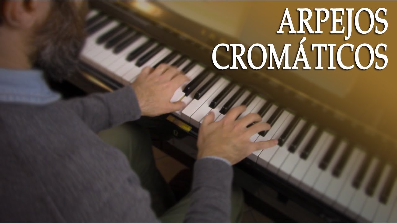Estudo cromático de arpejos para piano