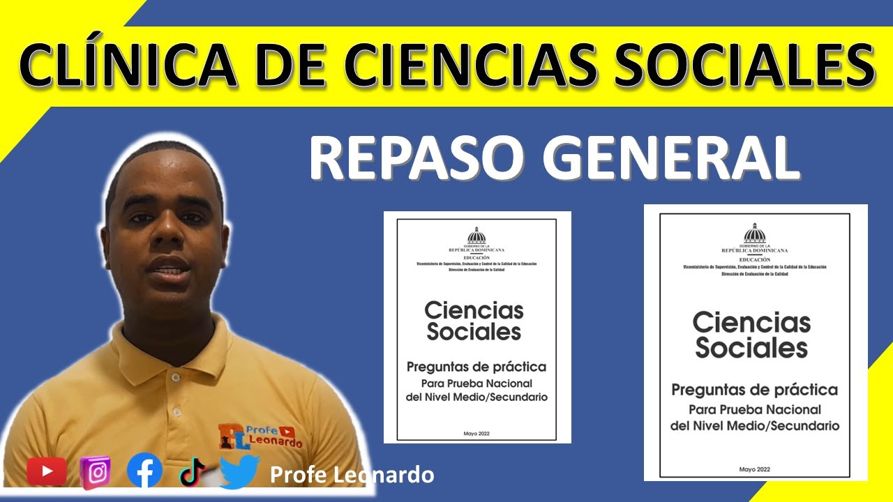 REPASO | CLINICA DE CIENCIAS SOCIALES PRUEBAS NACIONALES 2022