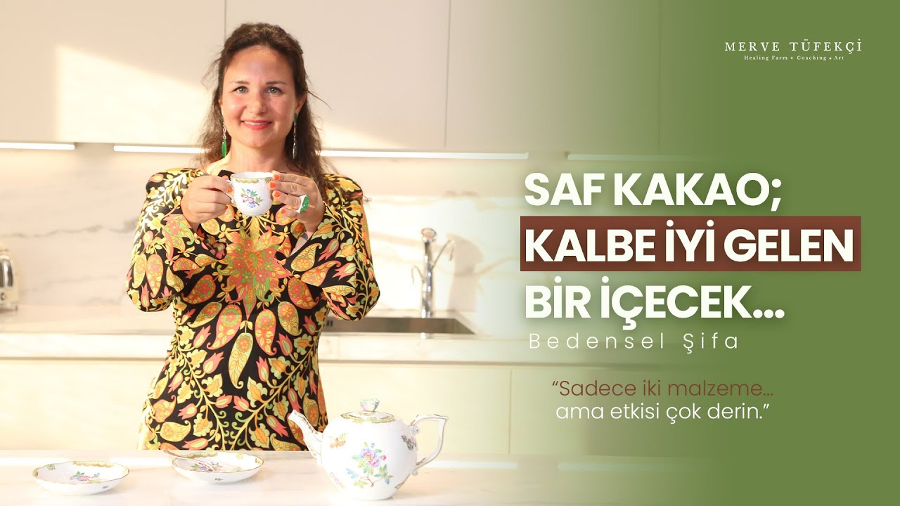 Saf Kakao; Kalbe İyi Gelen Bir İçecek... Sadece iki malzeme ama etkisi çok derin
