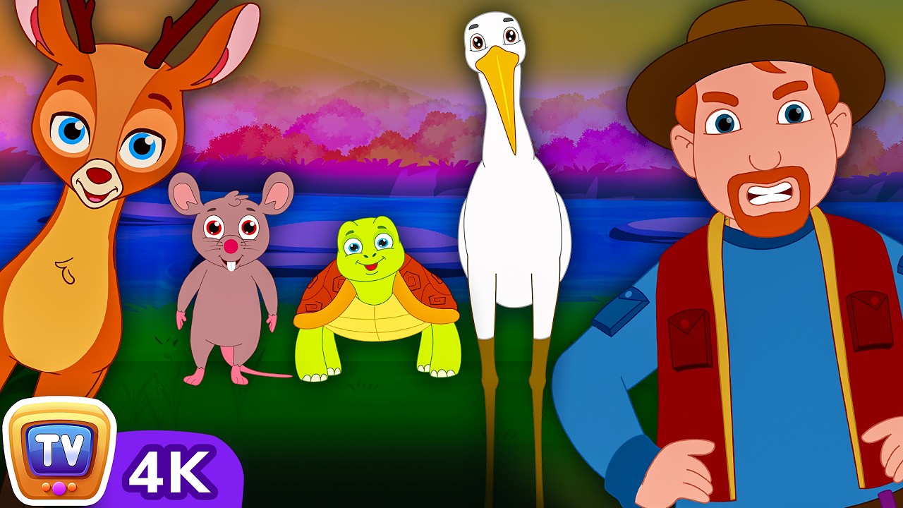 Лесные друзья | Дикие животные: сказки на ночь для детей | ChuChu TV Storytime #ChuChuTV100M