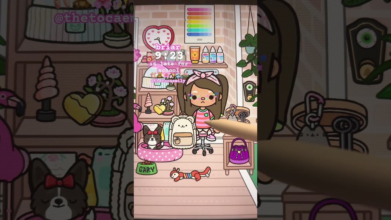 briar is late for school 🏫 |@thetocaemily | #tocaboca #toca #roleplay #tocaroleplay #freetocahouses