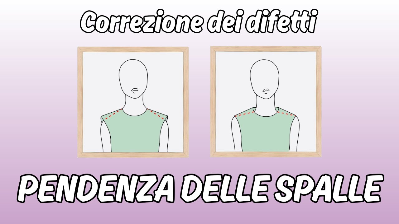 Correzione dei difetti: pendenza delle spalle