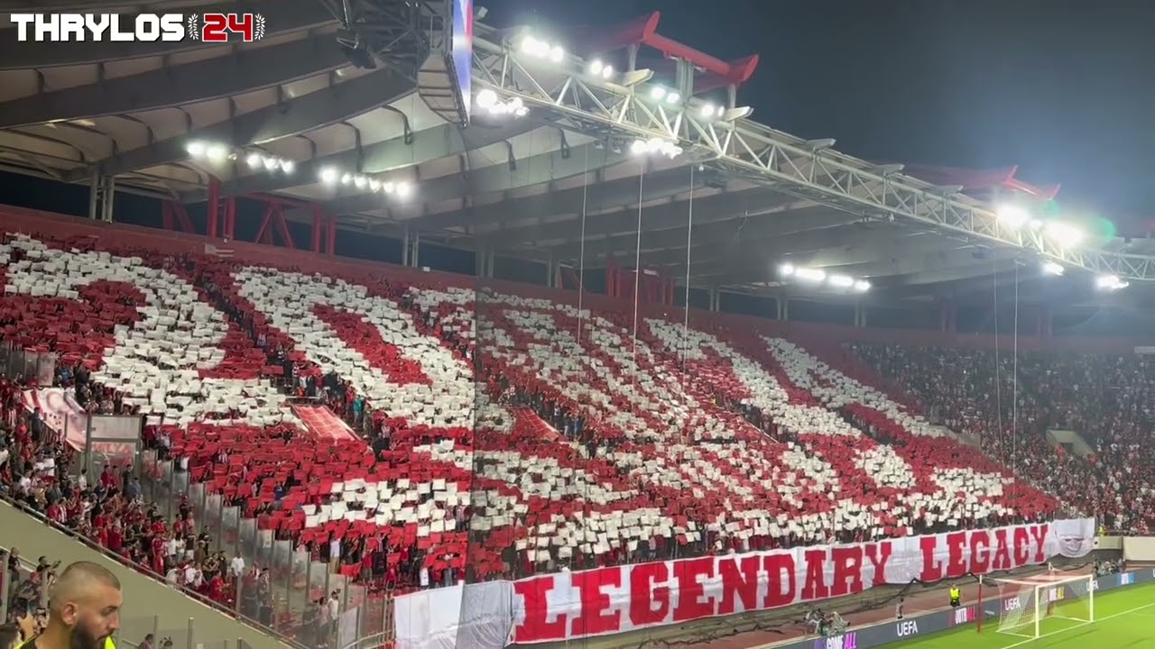 ⚽Ολυμπιακός - Μπράγκα: Παραμίλησε και πάλι όλη η Ευρώπη με τη θύρα 7 και το coreo!