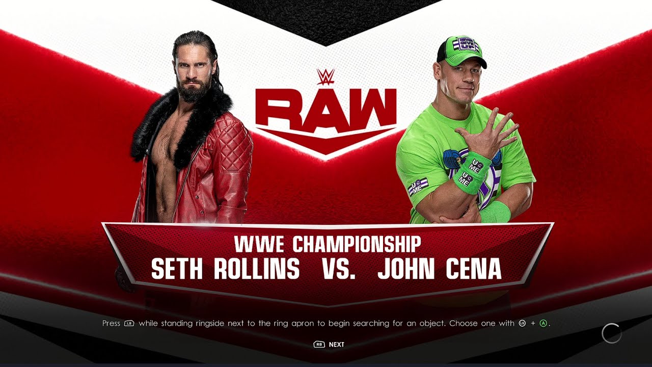 WWE 2K22 JOHN CENA VS SETH ROLLINS
