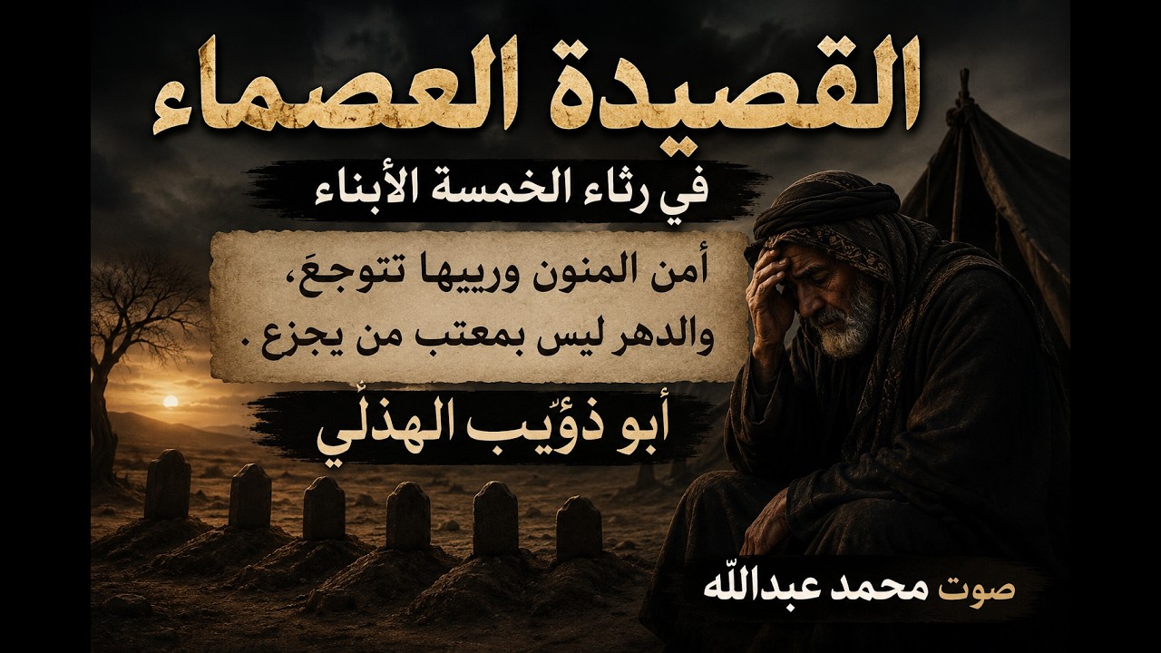 #أَمِنَ المَنونِ وَريبِها تَتَوَجَّعُ #ابو ذؤيب الهذلي