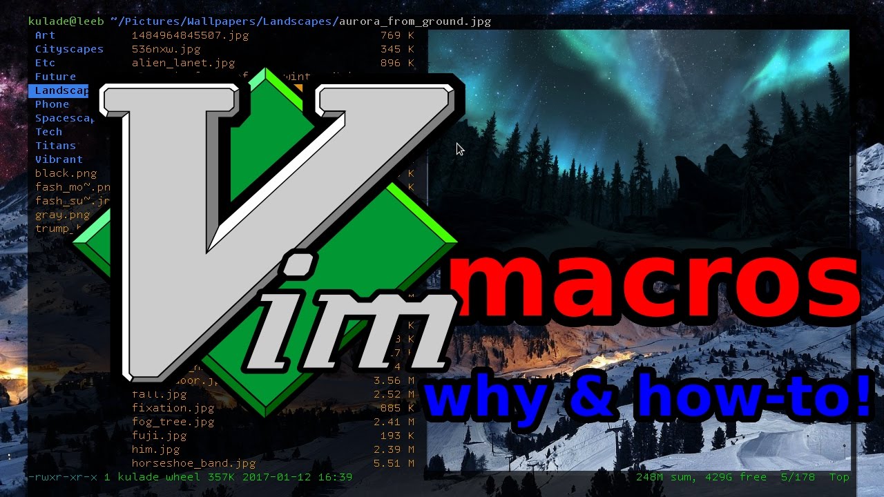 Макросы vim: зачем и как!