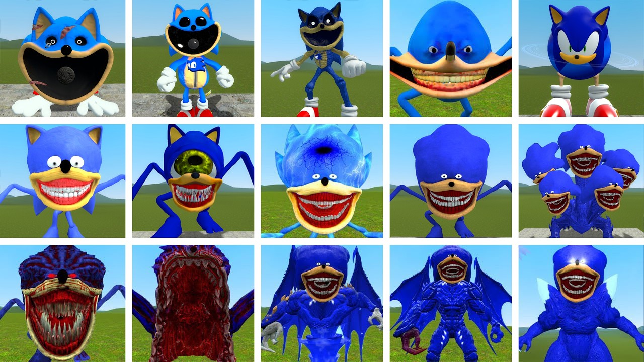 I FOUND ALL NEW SHIN SONIC TAPES FAMILY in Garry's Mod