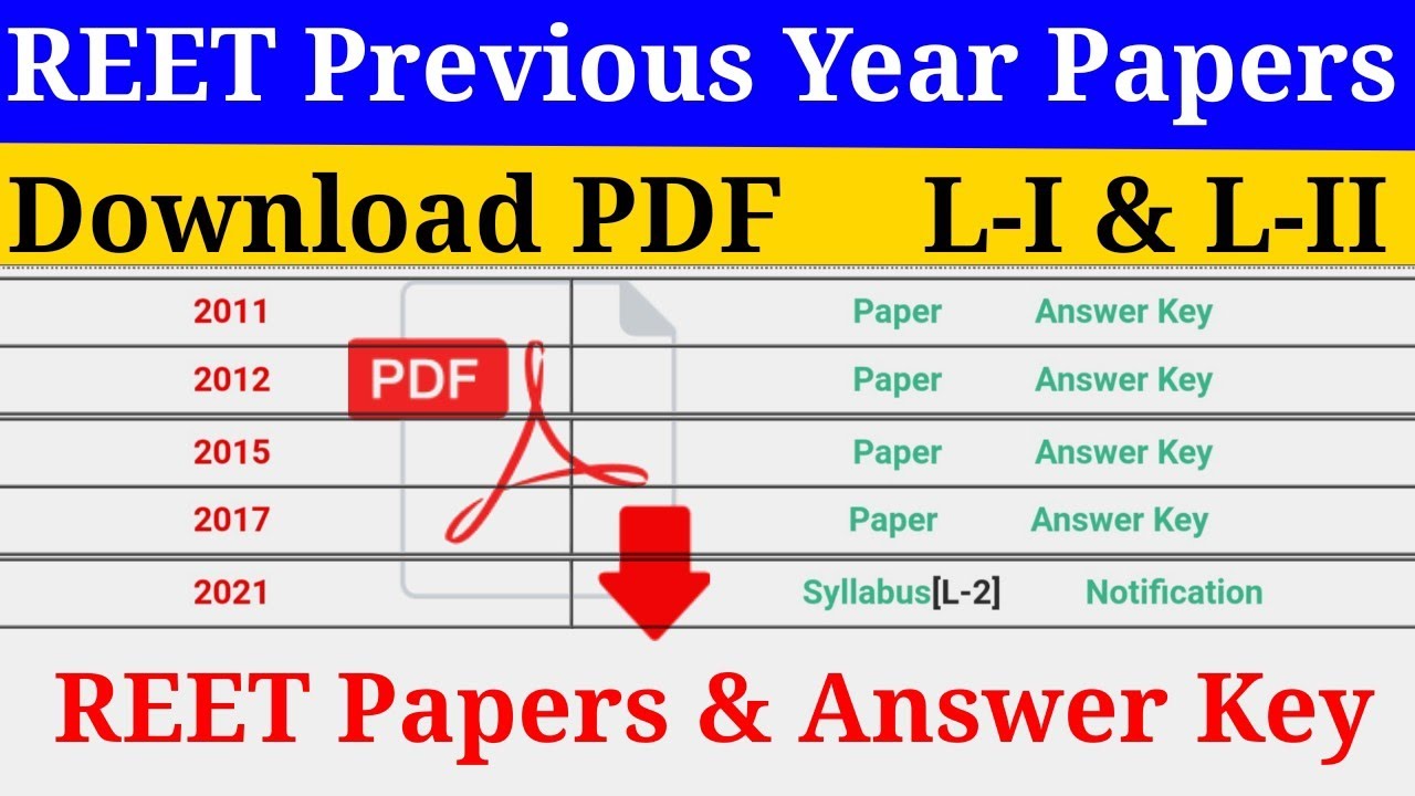 REET previous year paper level 1 | reet previous year paper level 2 | reet news today | रीट सिलेबस