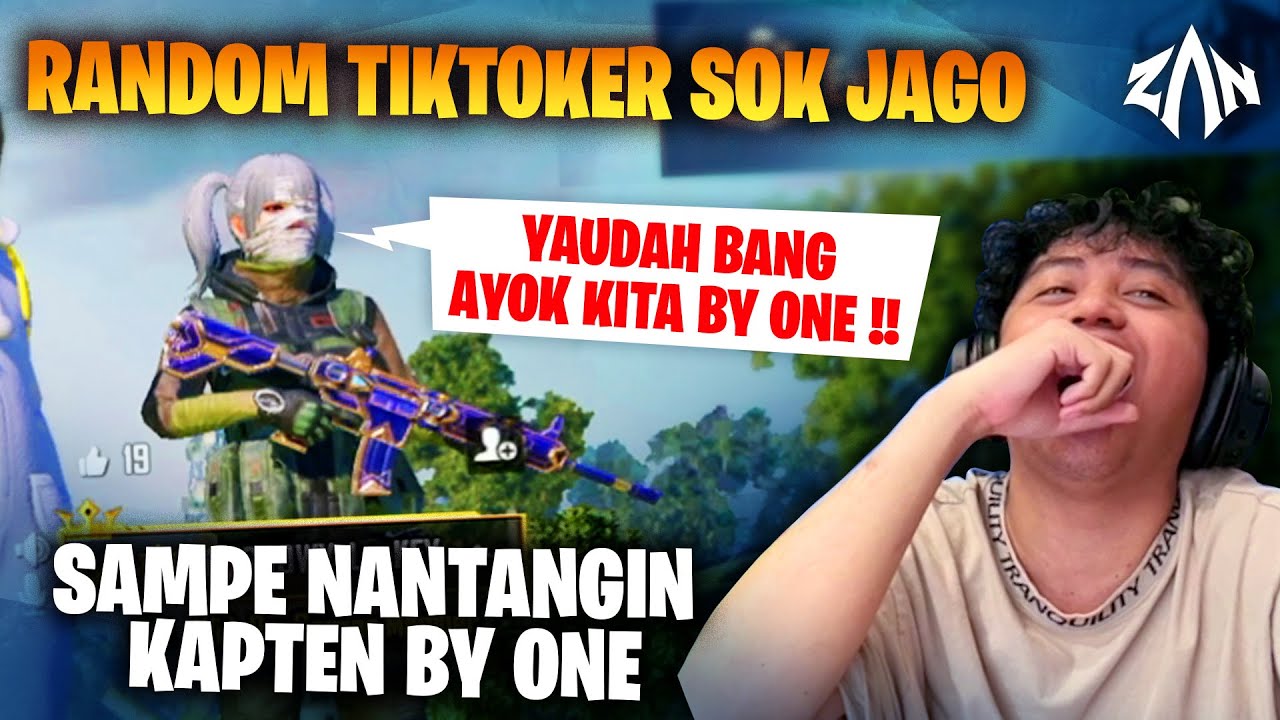 Ketemu Random TikToker Sok Jago, Sampe Nantangin Kapten By One !! | PUBG Mobile Indonesia