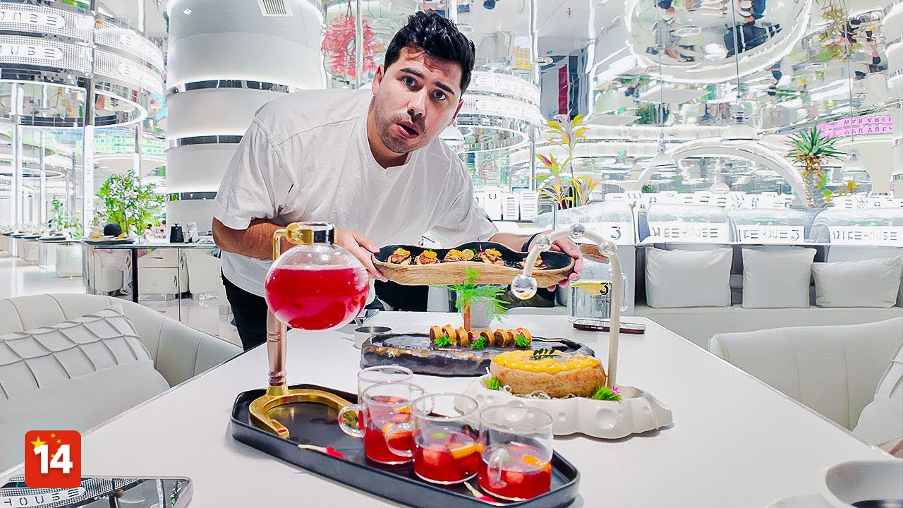 Probé el restaurante más Viral y Futurista de China 🇨🇳