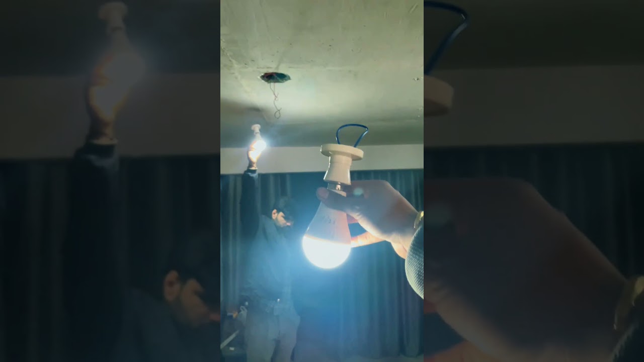 LED rechargeable bulb convert into portable emergency light for any situation