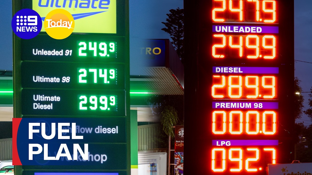 National emergency fuel plan could be announced | 9 News Australia
