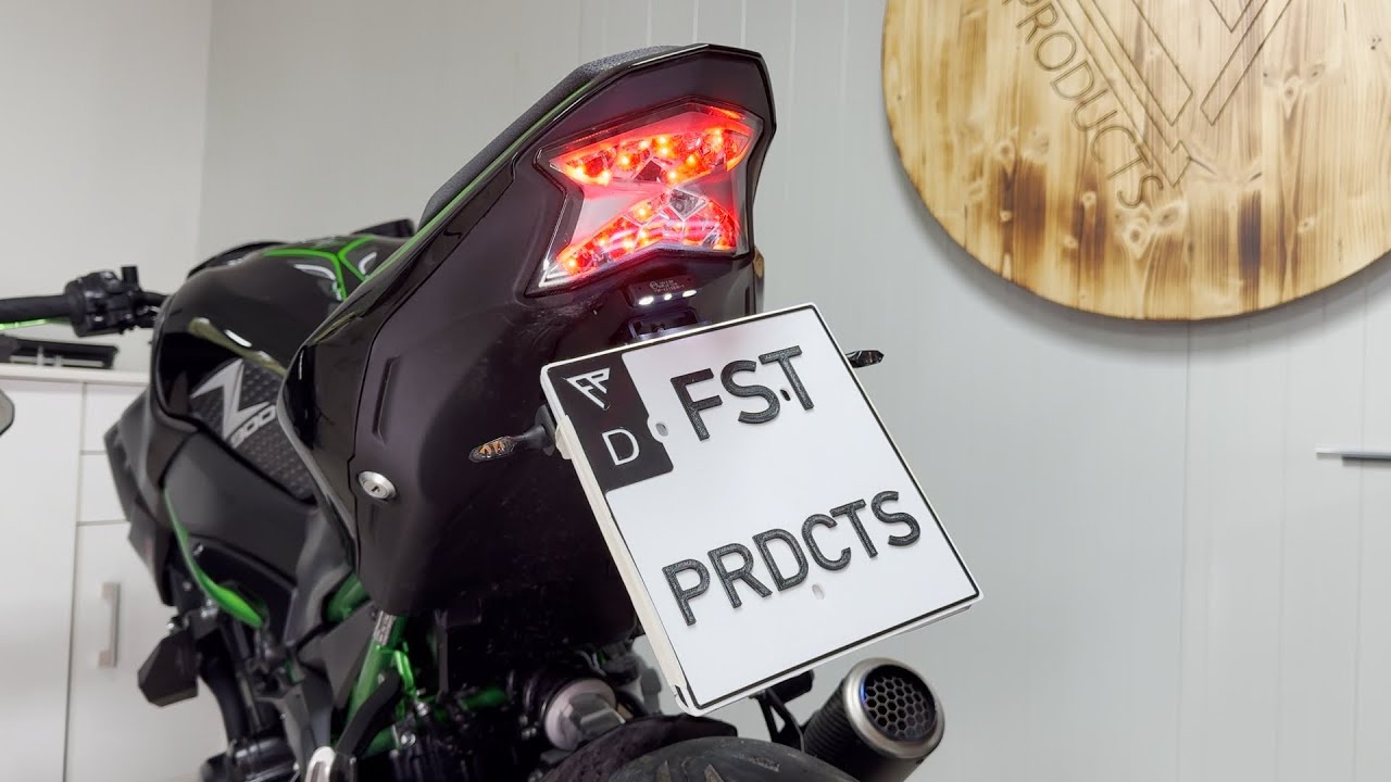 Tutorial Fast Plate Street Kawasaki Z900 2017 - 2024