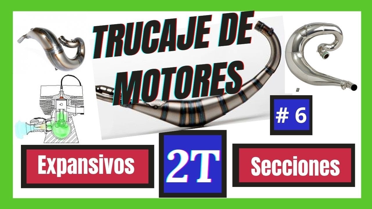 Cálculos de las secciones de los expansivos en motores 2T.🏍🏁