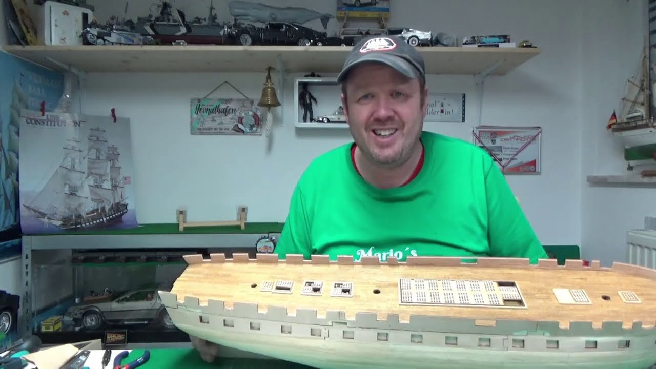 USS Constitution Part 47 Schleifen und Spachteln